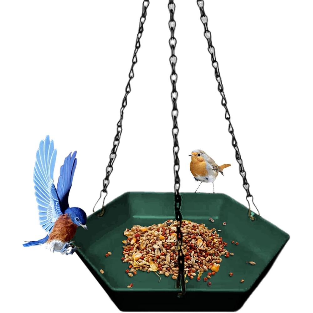 Mangeoire à oiseaux suspendue - forme hexagonale