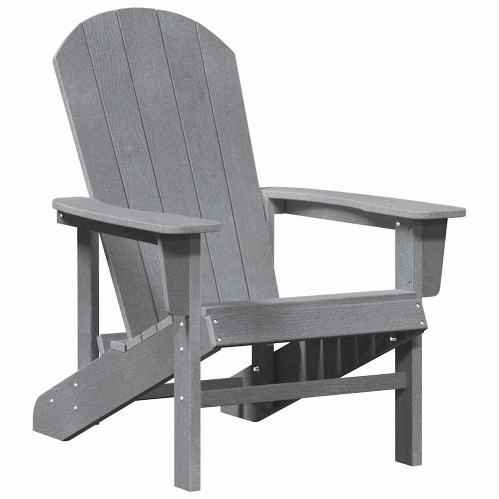 Chaise adirondack gris clair 82 x 74 x 92 cm hdpe