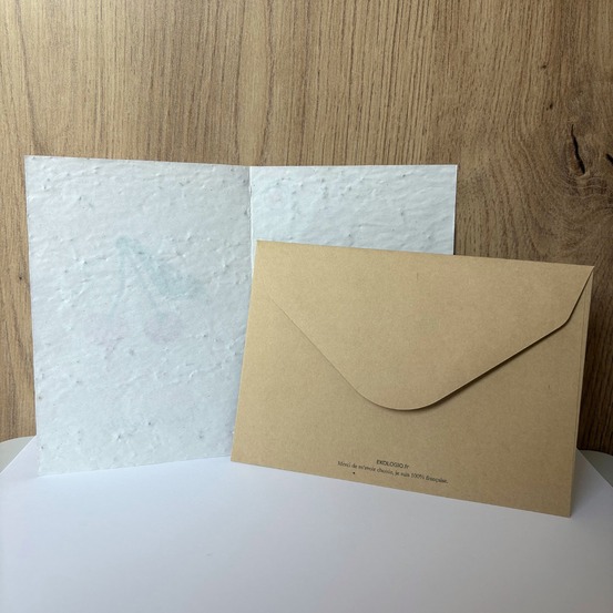Carte ensemencée à planter anniversaire - la cerise sur ton gâteau