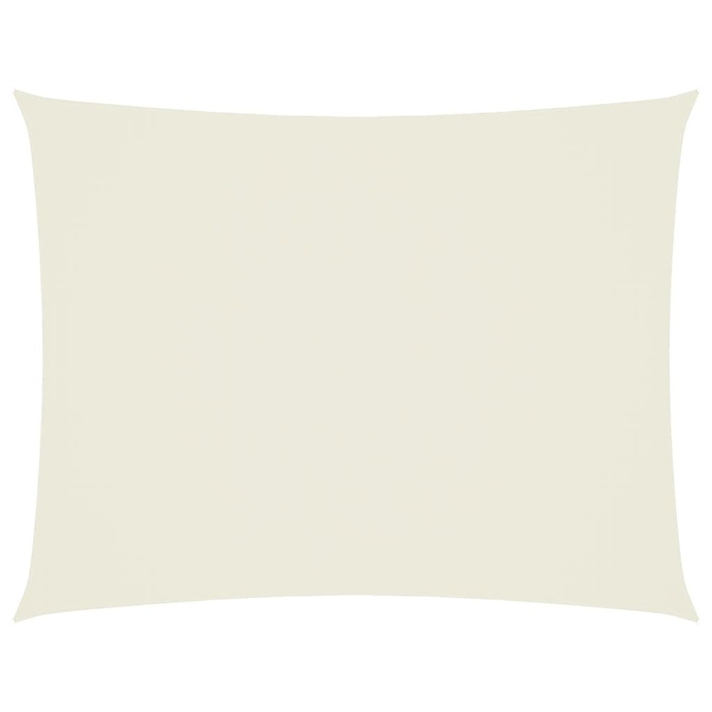 Voile de parasol tissu oxford rectangulaire 3x4,5 m crème