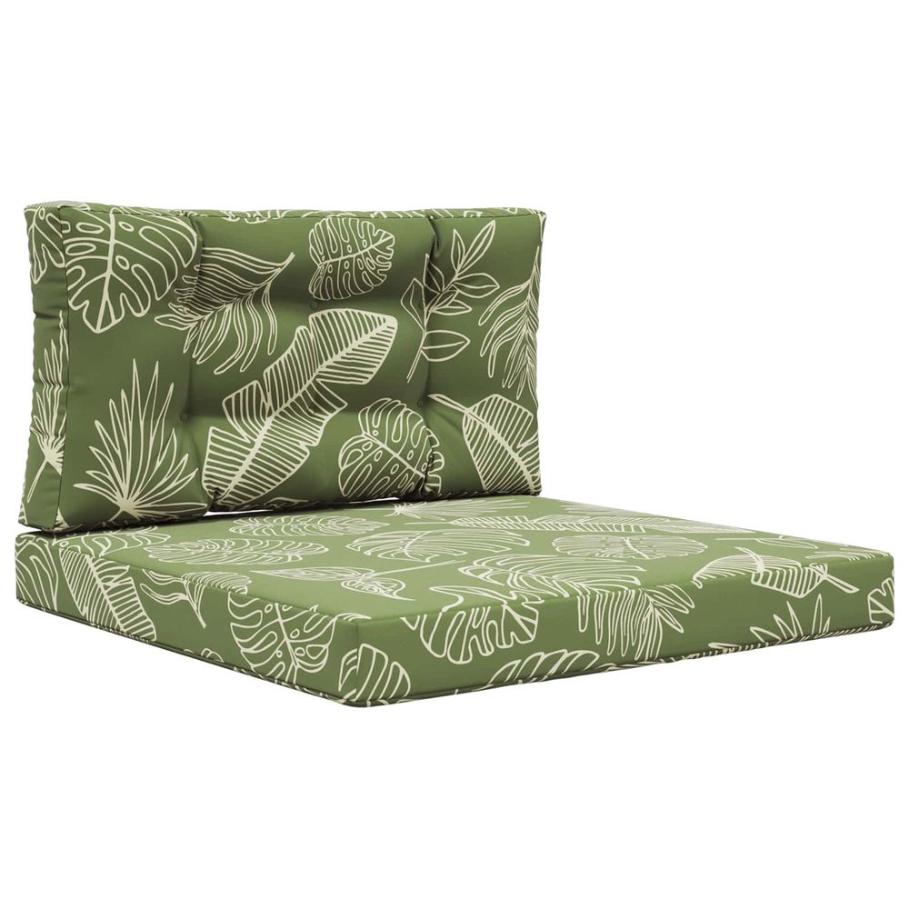 Coussin de canapé d'extérieur polyester modèle feuille