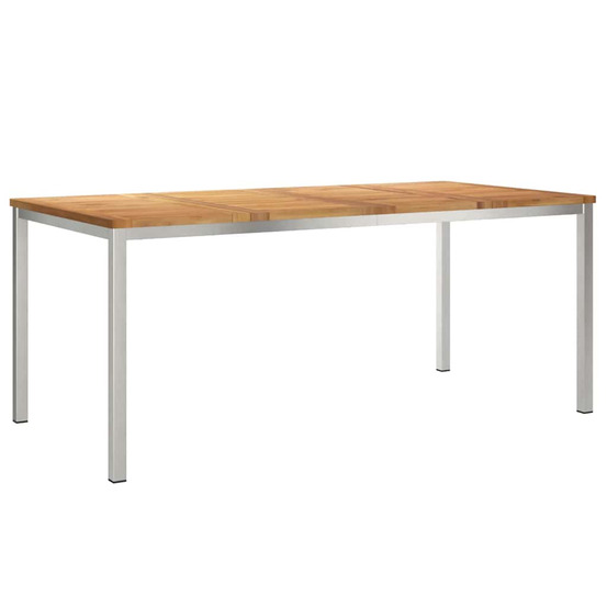 Tableàmanger marron 180 x 90 x 75 cm bois de teck massif