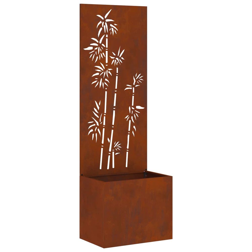 Écran de confidentialité de jardin rouillé 50 x 32 x 150 cm