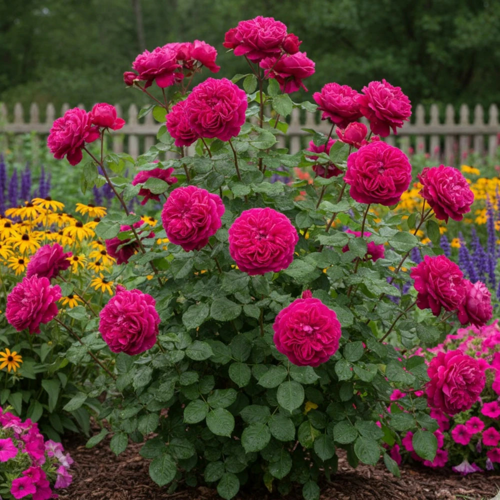 Rosier ancien charles de mills pot de 3l - 20/40 cm