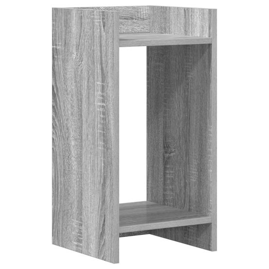 Support de plante sonoma gris 30 x 30 x 60 cm bois d'ingénierie