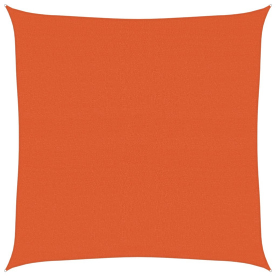 Voile d'ombrage 160 g/m² carré orange 4x4 m pehd