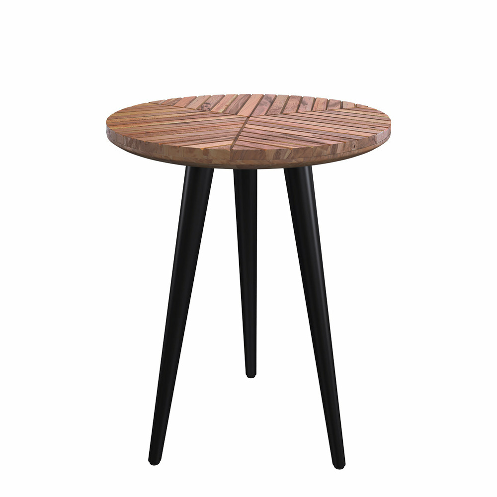 Ella-table basse ronde en bois d'acacia d40 cm