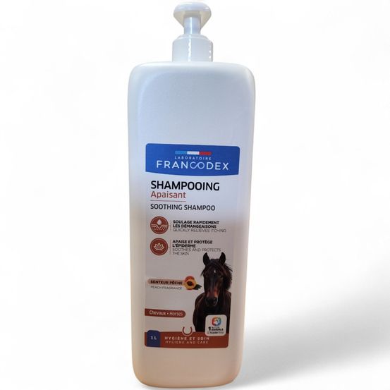 Shampooing apaisant pour chevaux - bidon de 1 litre - francodex