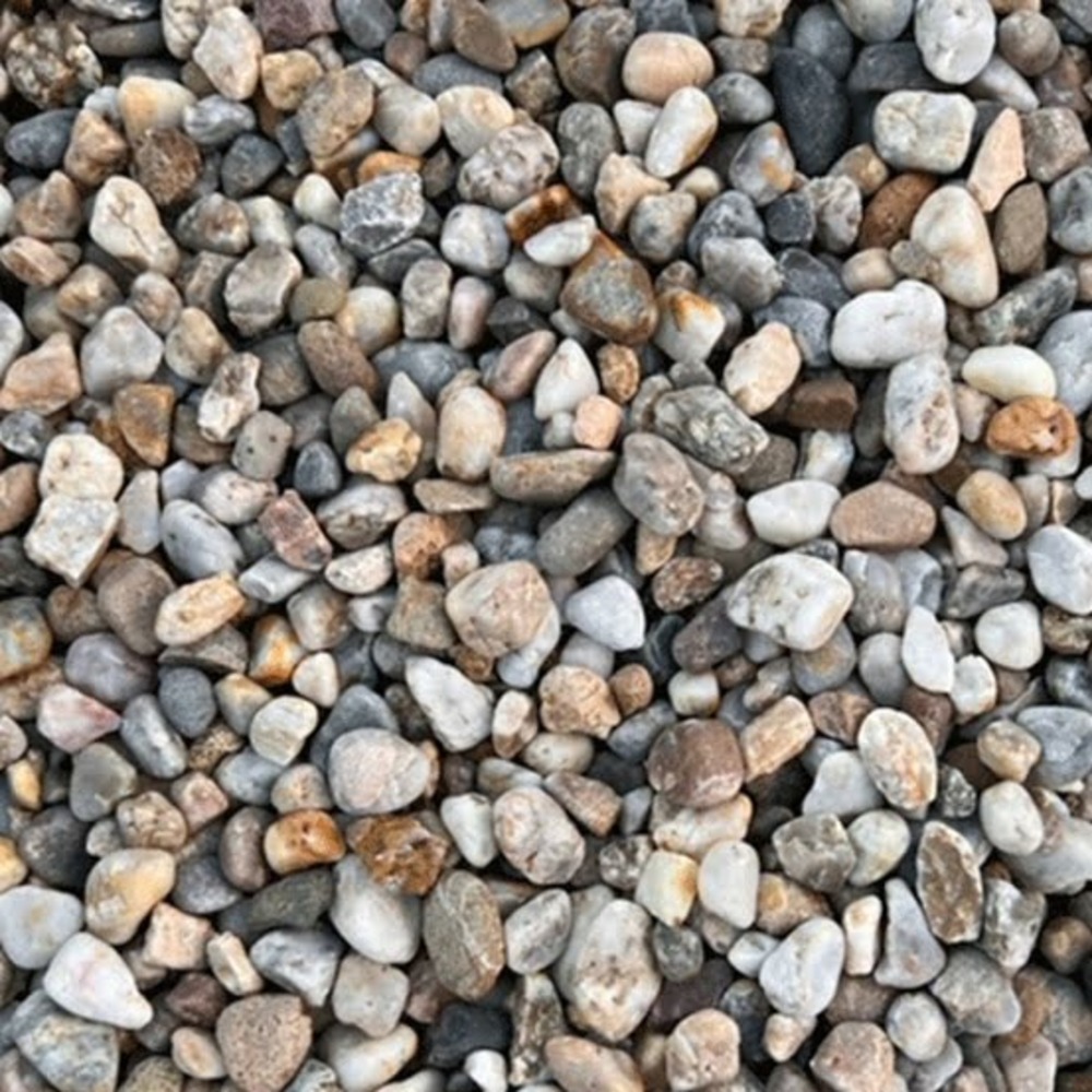 Sac de +/- 800 kg = 10m² galet champagne 6/10