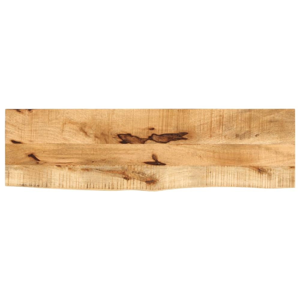 Dessus de table 120x30x2,5cm bord vif bois massif manguier brut