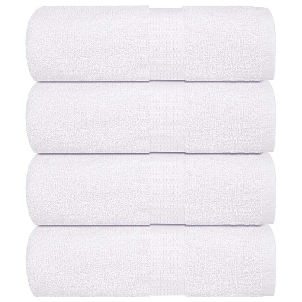 Serviettes de toilette frogn 4 pièces blanc 30x30 cm 360 g/m²