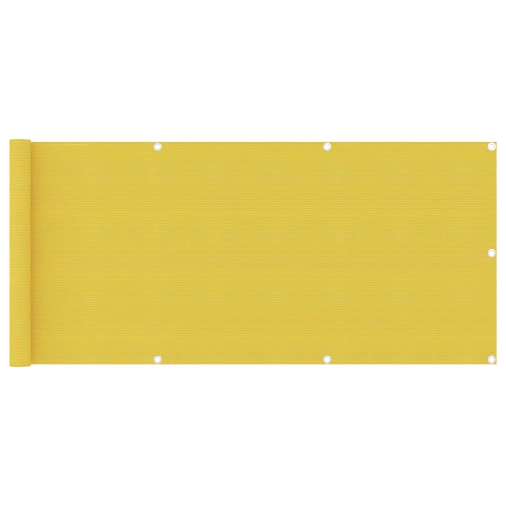 Écran de balcon jaune 75x300 cm pehd