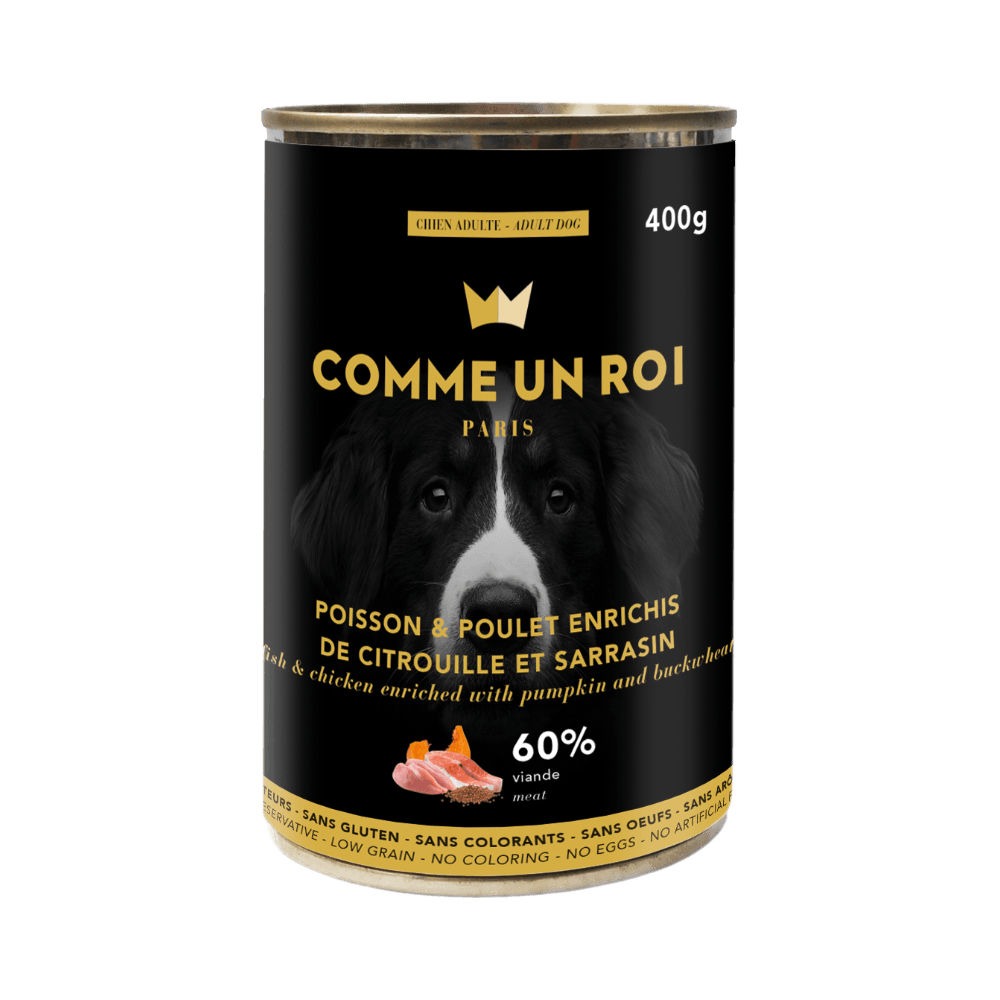 Pâtée low grain poisson chien 400gr | Truffaut