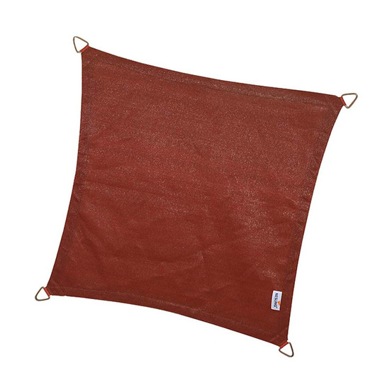 Voile d'ombrage carrée coolfit terracotta 3,6 x 3,6 m