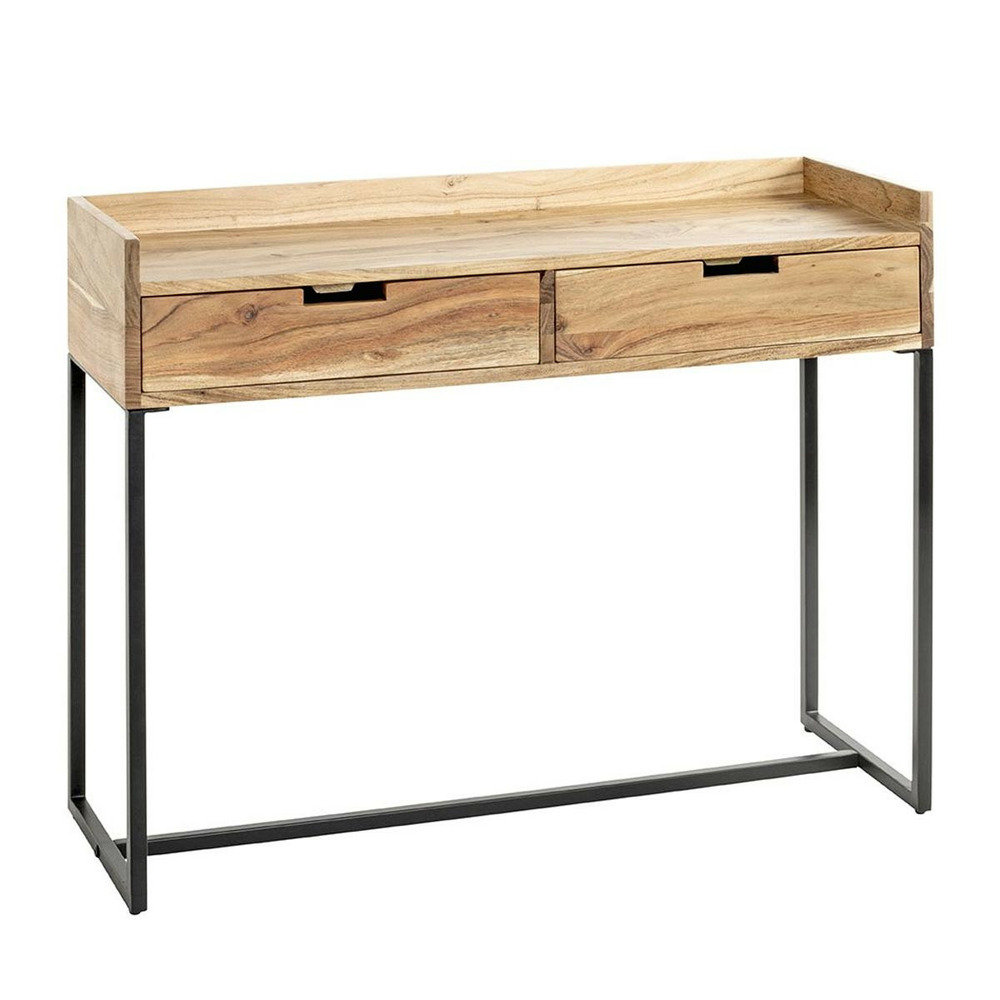Console bureau 2 tiroirs 