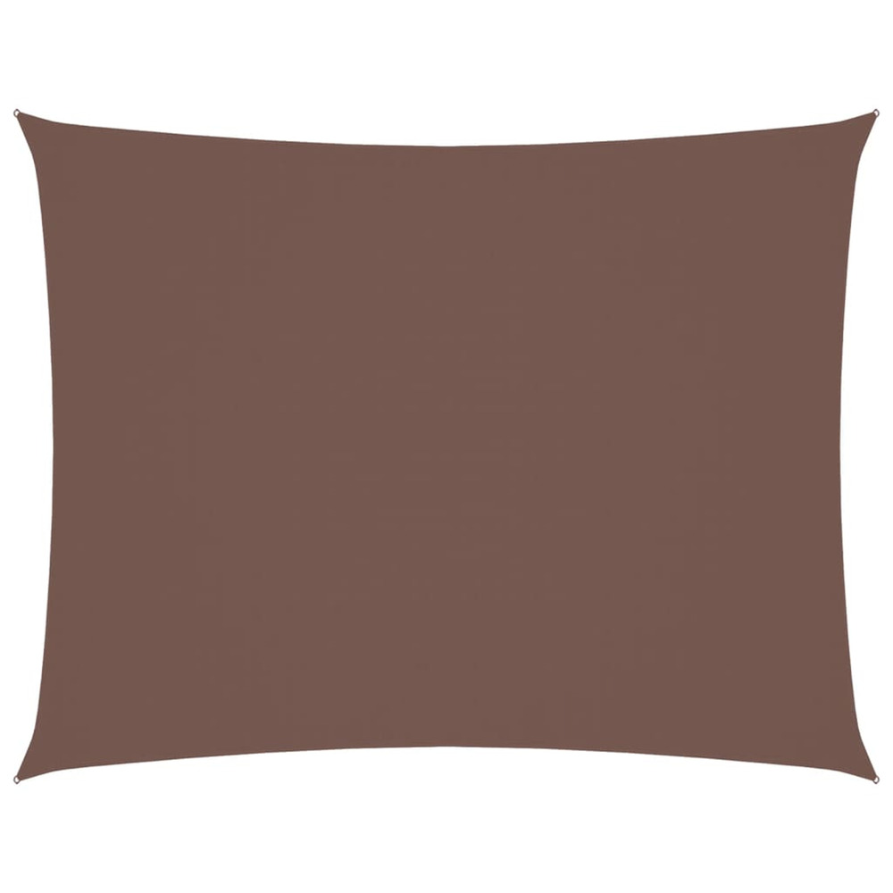 Voile de parasol tissu oxford rectangulaire 2x3,5 m marron