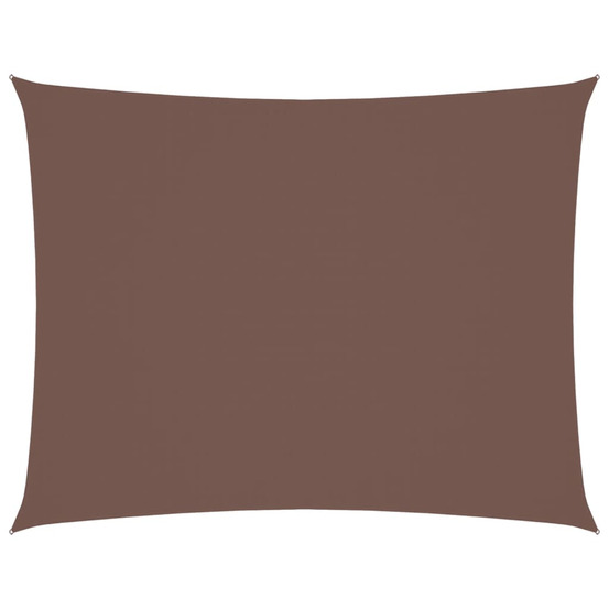 Voile de parasol tissu oxford rectangulaire 2x3,5 m marron