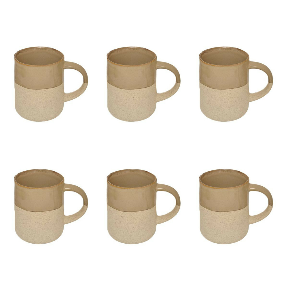 Lot de 6 mugs en faïence 