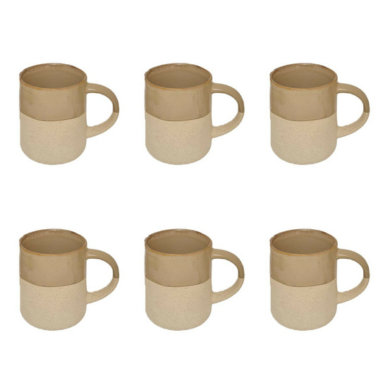 Lot de 6 mugs en faïence