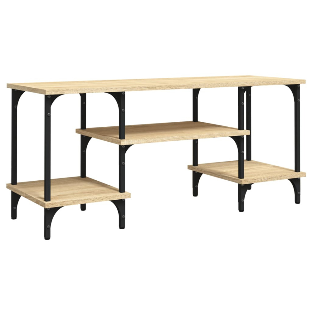 Meuble tv chêne sonoma 102x35x45,5 cm bois d'ingénierie