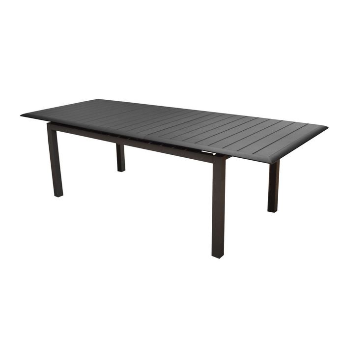 PROLOISIRS Table De Jardin Hivaoa En Aluminium/céramique - 180/240 X 90 Cm Lame 8 Mm Graphite PROLOISIRS Table De Jardin Hivaoa En Aluminium/céramique - 180/240 X 90 Cm Lame 8 Mm Graphite