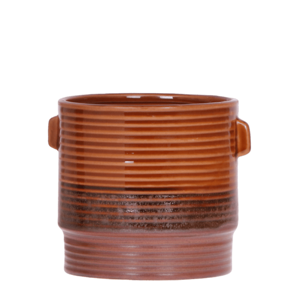 Cache-pot sunset jaune - ø9 cm x h10,5 cm