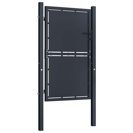 Portail de jardin en acier 100 x 175 cm anthracite
