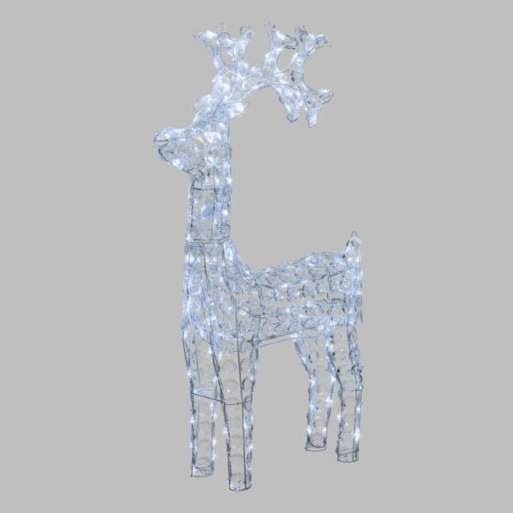 Renne lumineux 3d cristaux acrylique h90cm 200 led blanc froid fixe extérieur professionnel 24v lotti