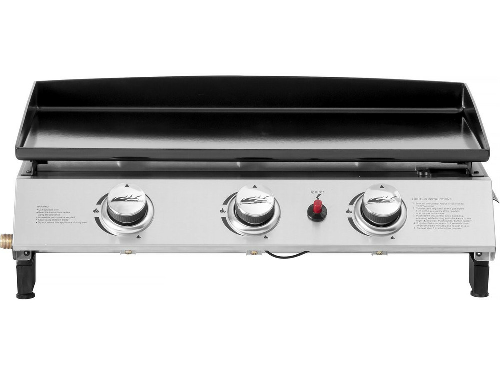 Plancha gaz 3 brûleurs 