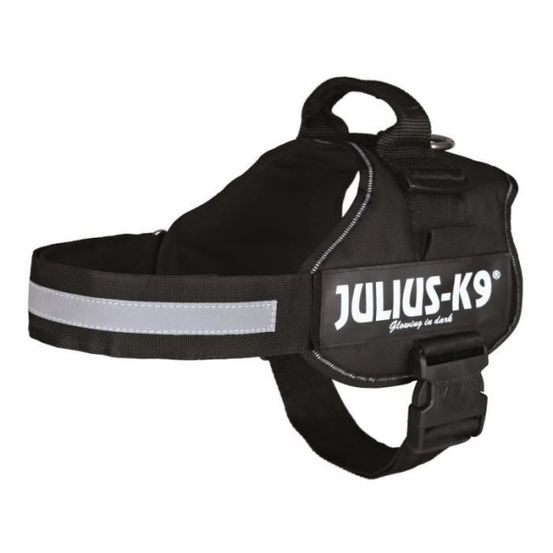 Harnais power julius-k9 - 2 - l-xl : 71-96 cm-50 mm - noir - pour chien