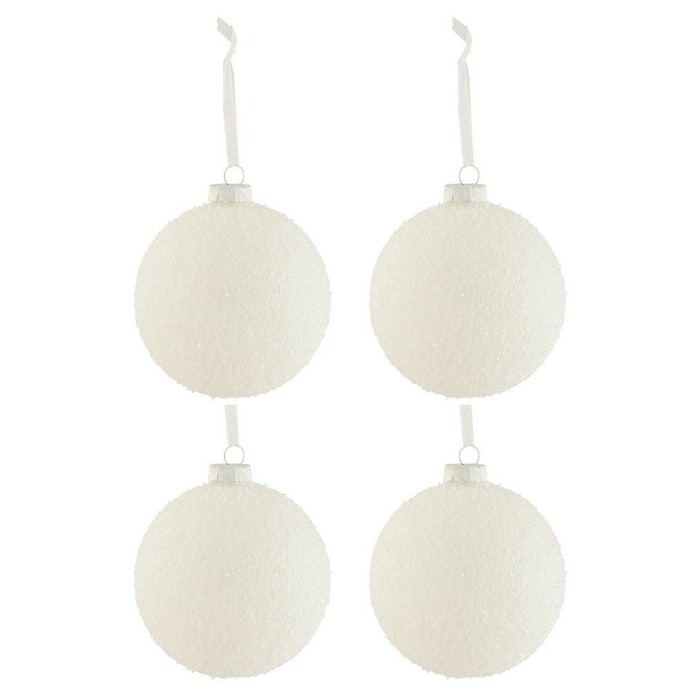Lot de 4 boules de noël 