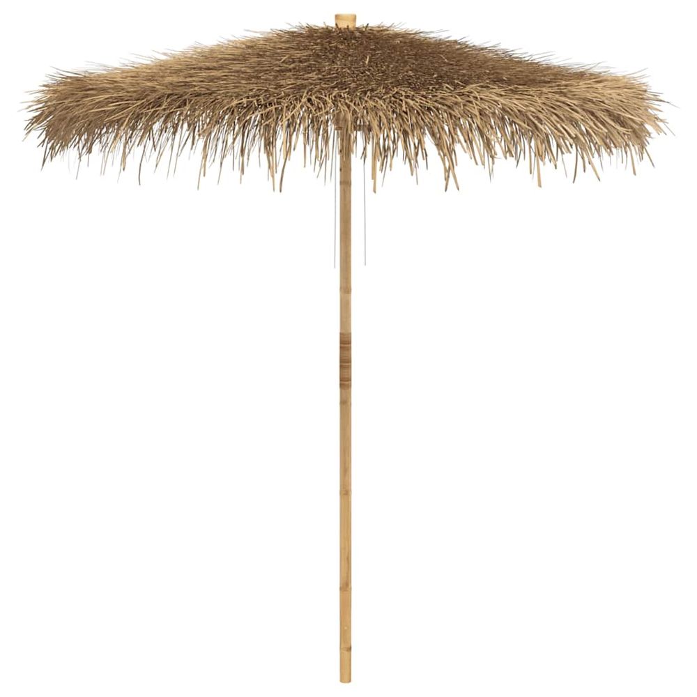 Parasol tiki avec toile en feuille de bananier 240 cm en bambou