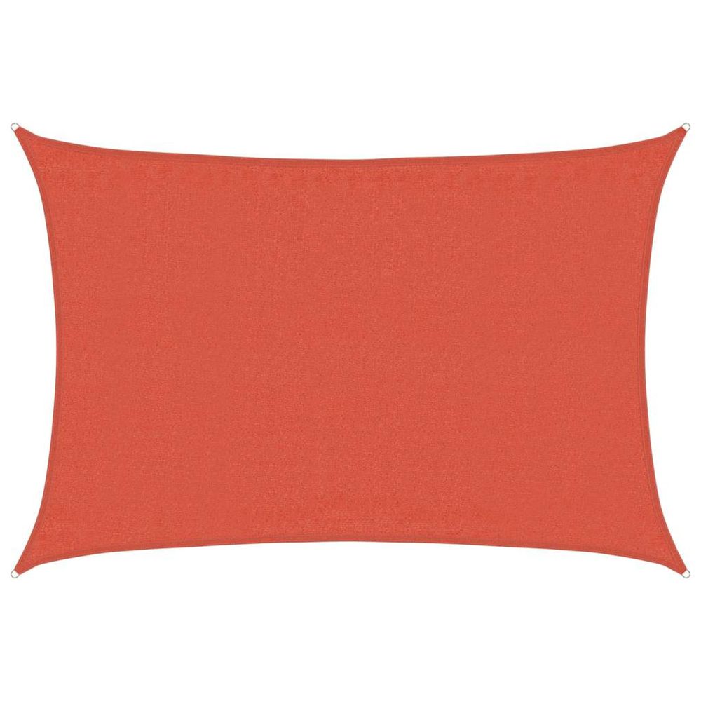Voile d'ombrage 160g/m² rectangulaire terre cuite 3,5x4,5m pehd