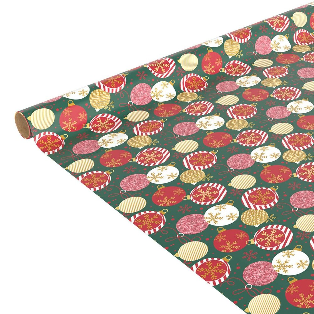 Papier cadeau traditionnel 1000x100cm assorti