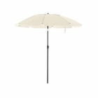 Parasol de jardin diamètre 2 m ombrelle protection ups 50+ inclinable portable résistant au vent baleines en fibre de verre a