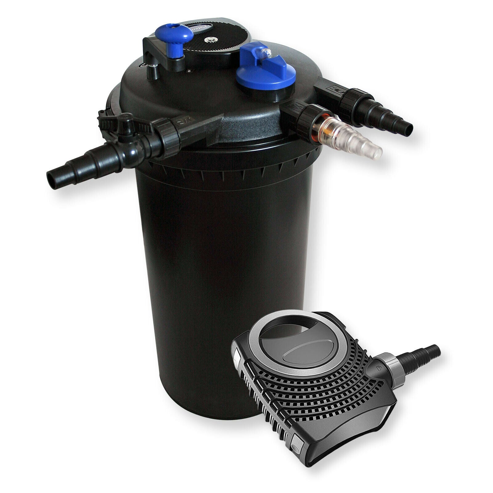 Kit de filtration bassin à pression 30000 litres stérilisateur uvc 18 watts pompe 487