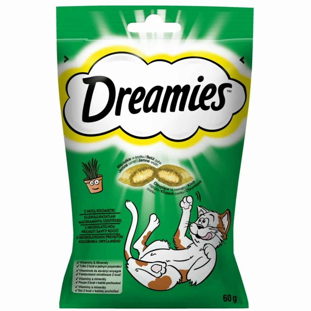 Collation pour chat dreamies catnip 60 g frais viande