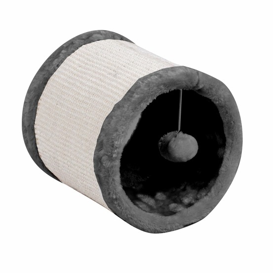 Griffoir pour chat - roue diam. 23 cm - gris