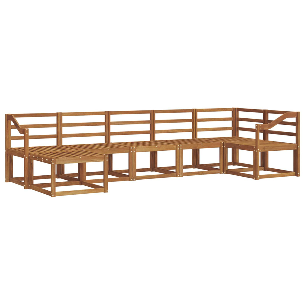 Ensemble de canapés d'extérieur 7 pcs naturel