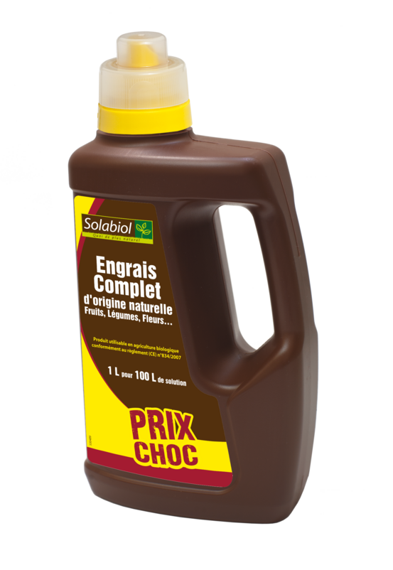 Solicomp1 - engrais complet liquide - 1l - engrais universel - facile à doser - utilisable en agriculture biologique