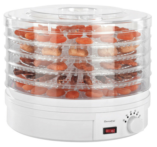 Déshydrateur fruits et légumes 5 plateaux 245w - dom202