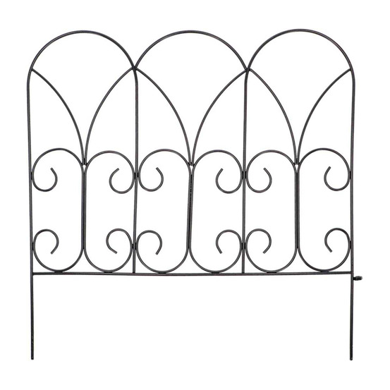 Bordure de jardin métal volutes a l'unité