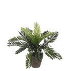 Mica decorations - palmier cycas artificielle en pot h33