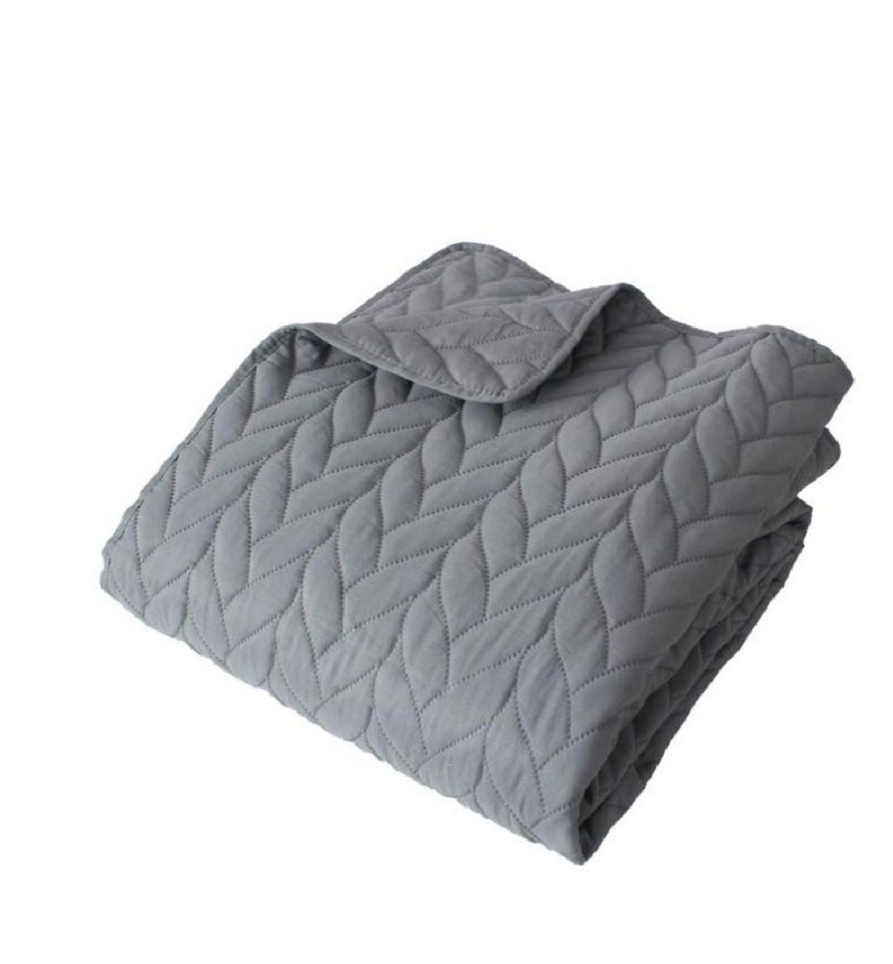 Couvre-lit en microfibre effet tresse