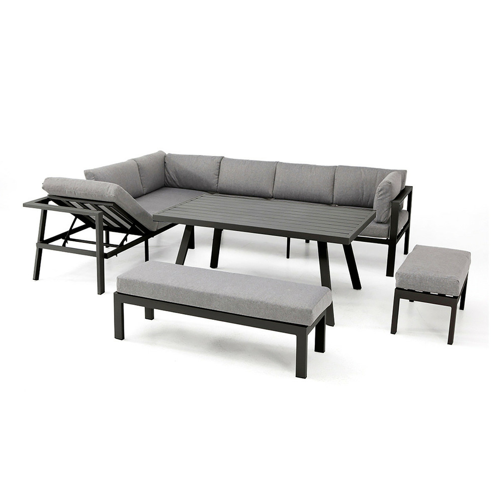 Ensemble repas ANTALYA aluminium - ANTHRACITE