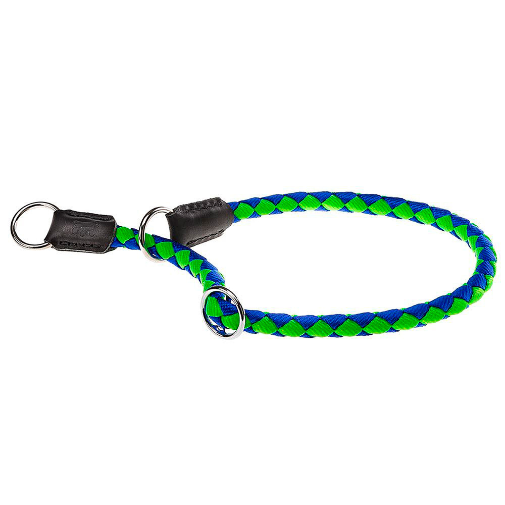 Collier semi-étrangleur pour chiens twist cs12/60, en nylon tressé, réglable et résistant