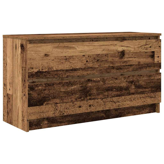 Meuble tv vieux bois 100x35x54 cm bois d'ingénierie