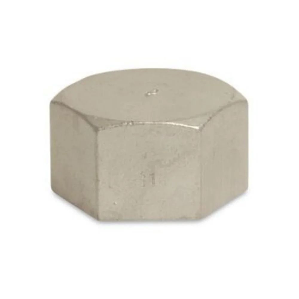 Bouchon fileté inox 1/2', raccord inox, capuchon inox v4a, 10 bar