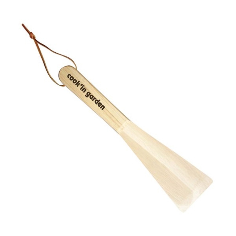 Spatule racloir en bois pour nettoyer une plancha cook'in garden