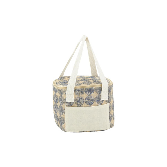 Sac lunch isotherme en jute point 20x15x15